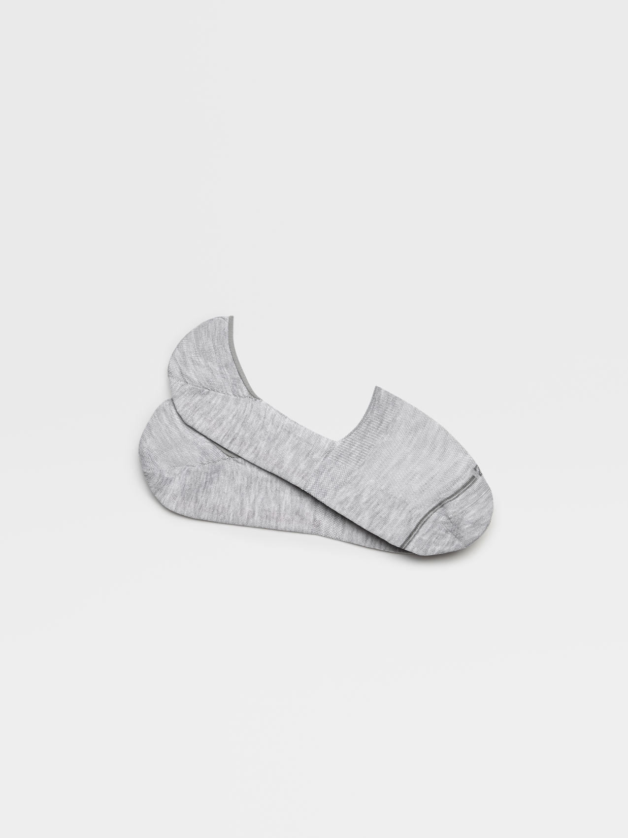 Grey Mesh Cotton No-Show Socks